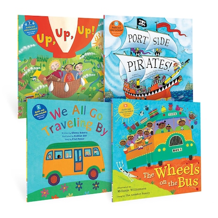 Barefoot Books Kingergarten Transportation Singalongs Book Bundle, 4PK 9798888593349